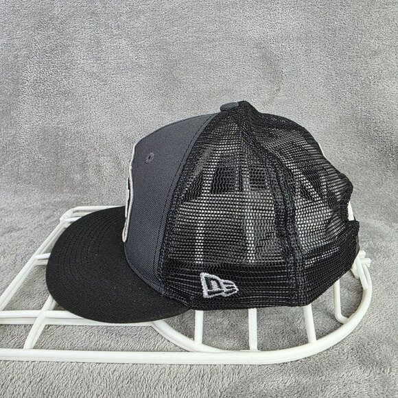 Las Vegas Raiders New Era 9Fifty Snapback Hat Black/Gray Mesh Adjustable NFL Cap - Picture 3 of 8